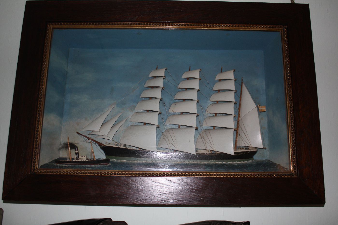 Segelschiff Diorama 1900