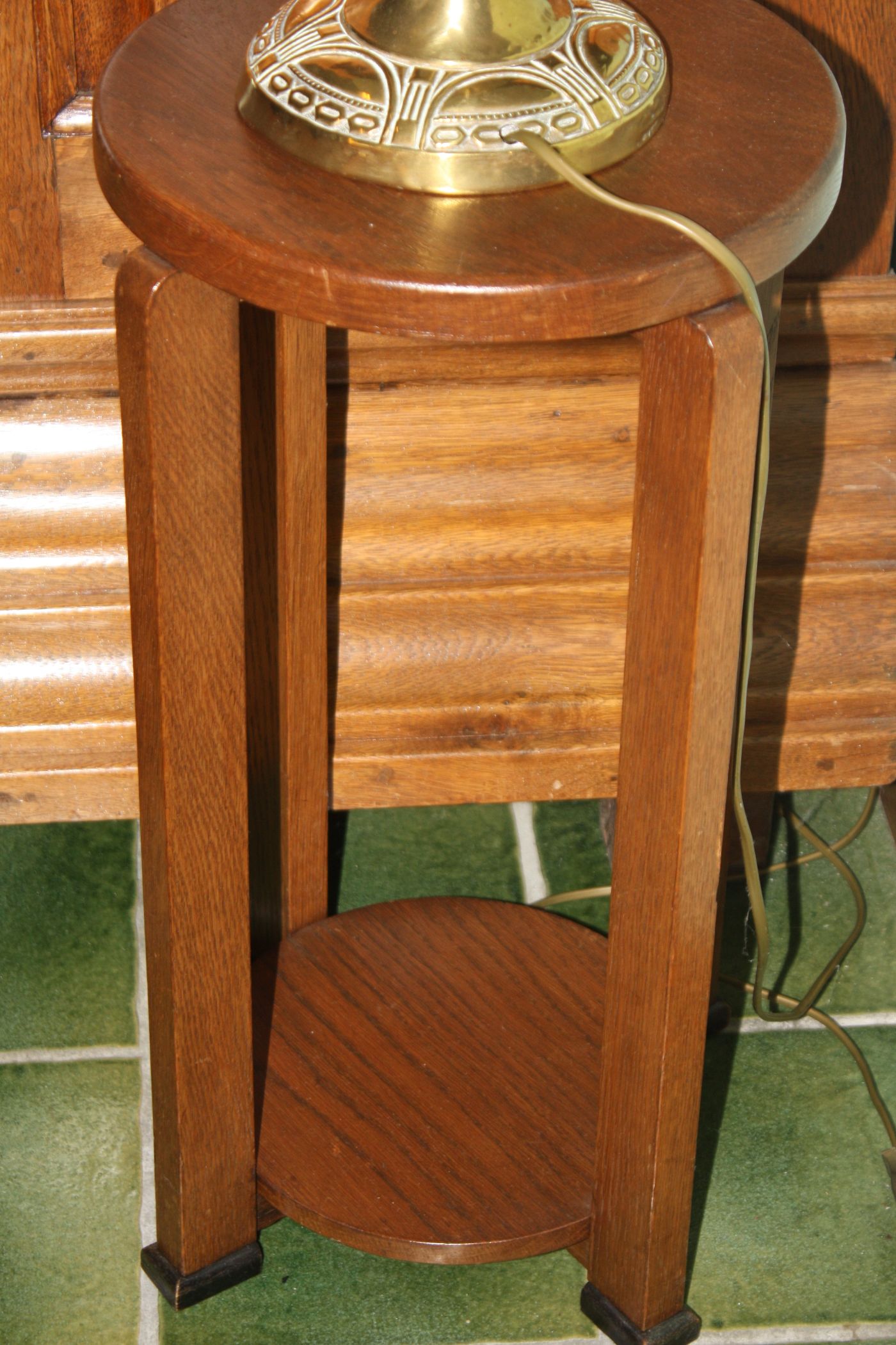 Art Dèco Blumenhocker, Holz