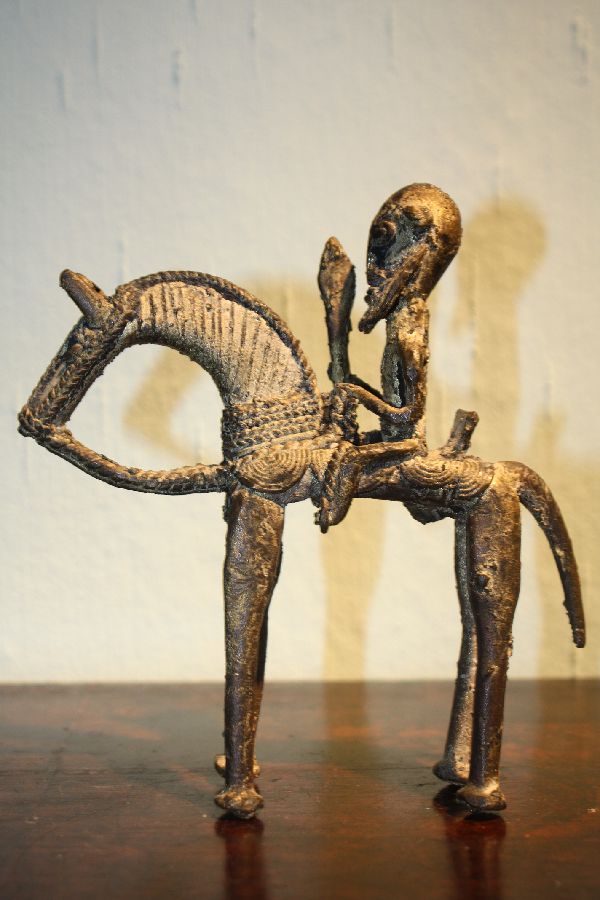 Dogon Mali Bronze Reiter