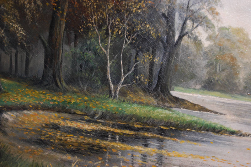 Ölgemälde Ostfriesische Landschaft, 1928, Hermann Freede, Maße: 100 cm x 70 cm