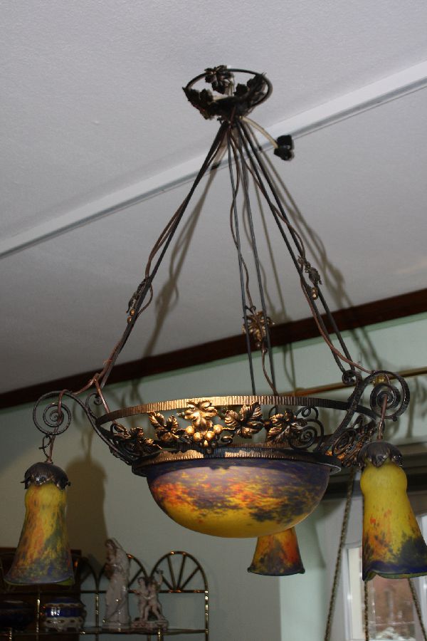 Deckenlampe Art Nouveau Frankreich