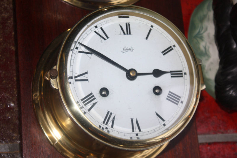Nautische Instrumente, Schatz, Glasenuhr, Barometer, Hygrometer