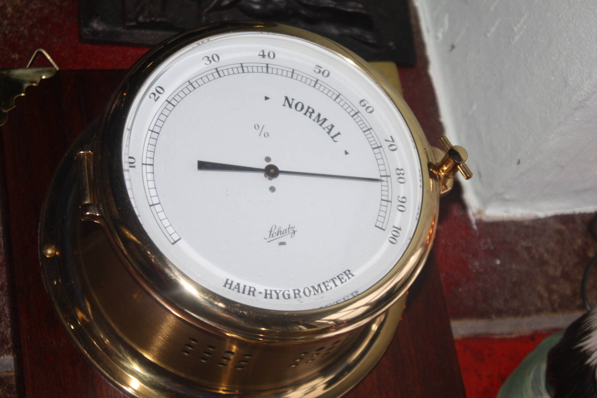 Nautische Instrumente, Schatz, Glasenuhr, Barometer, Hygrometer