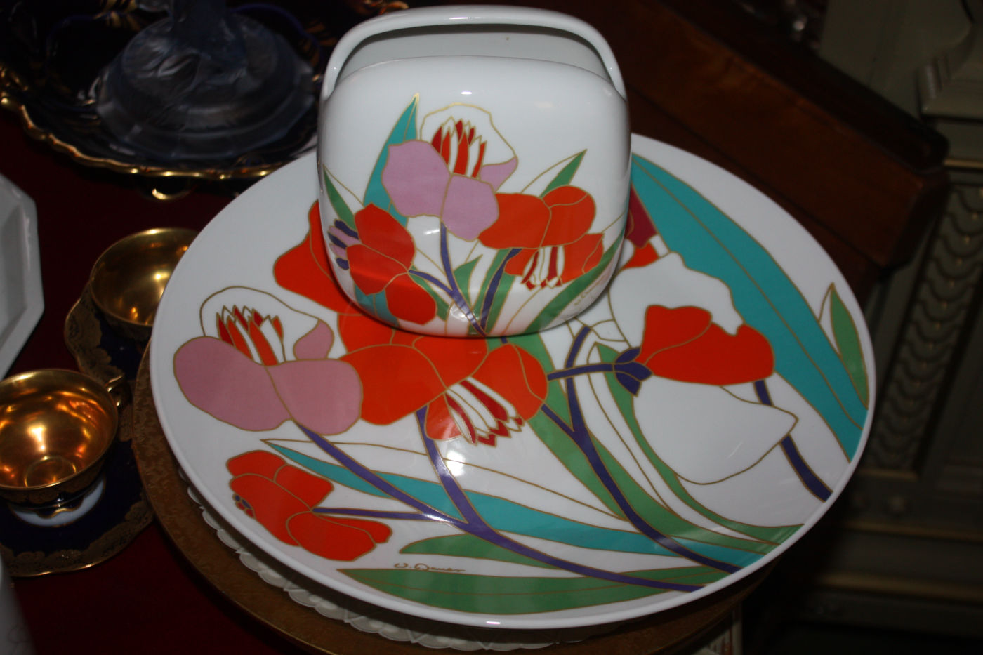 Rosenthal Teller und Vase studio linie 100 Jahre Rosenthal