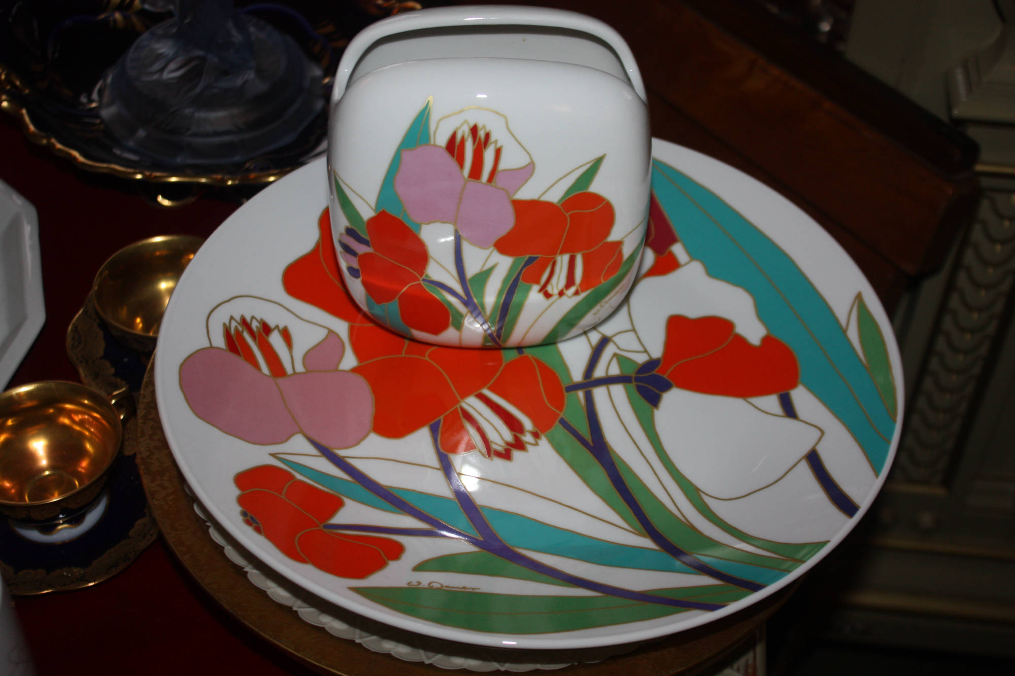 Rosenthal Teller und Vase studio linie 100 Jahre Rosenthal