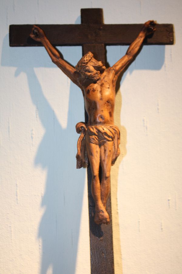 Antikes Kruzifix Holz geschnitzt