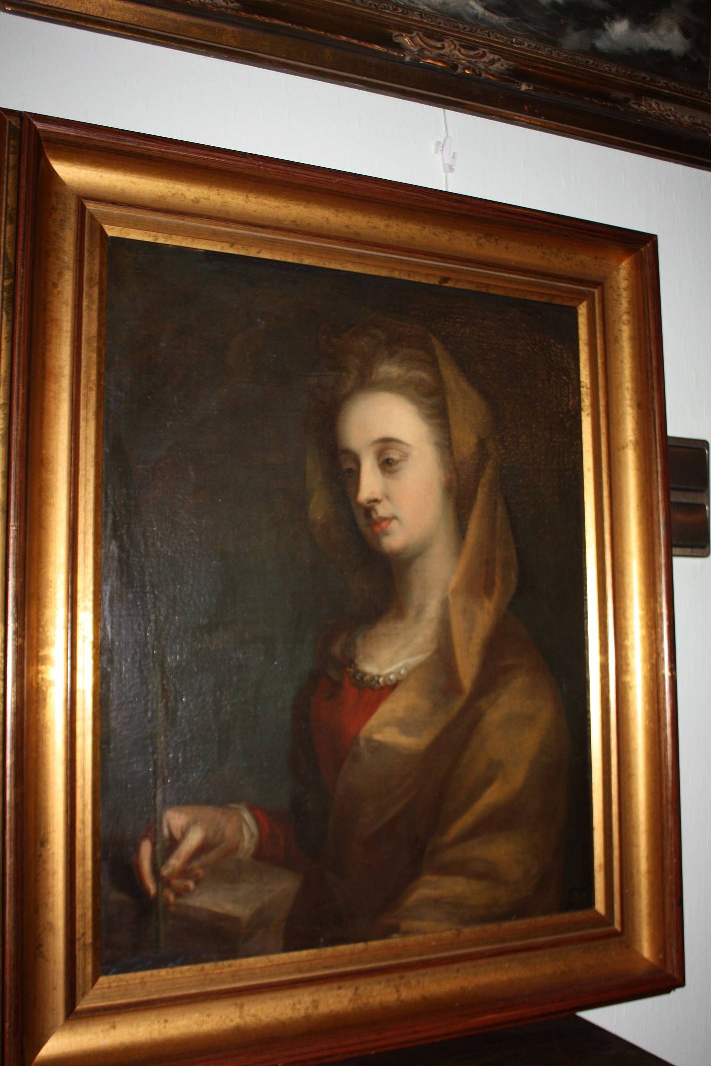 Portrait Dame am Schreibpult um 1800