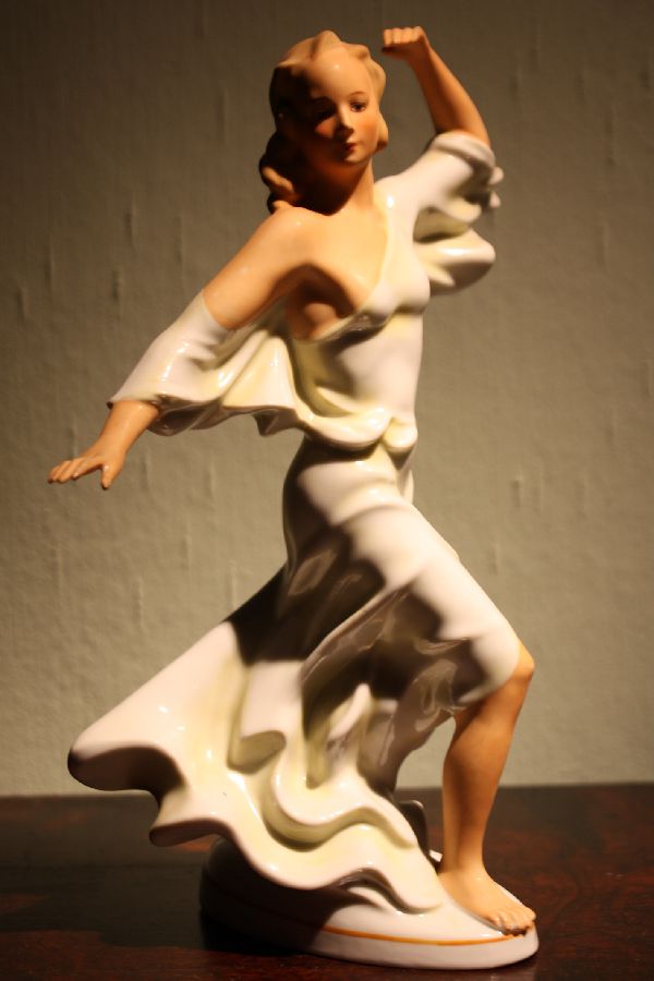 Porzellanfigur Tänzerin Schaubach Kunst