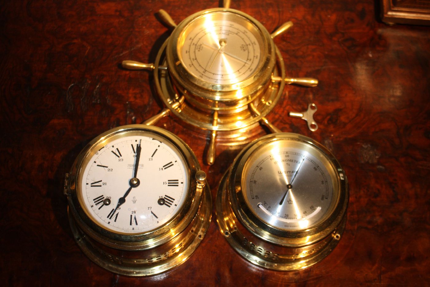 Wempe Schiffschronometer, Barometer Hygrometer